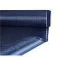 Plain Blue Carbon Aramid Hybrid Fabric Fiber trasa