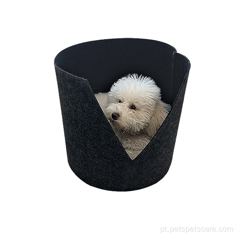 Capa removível para cão de gato respirável Feltt Pet Bed