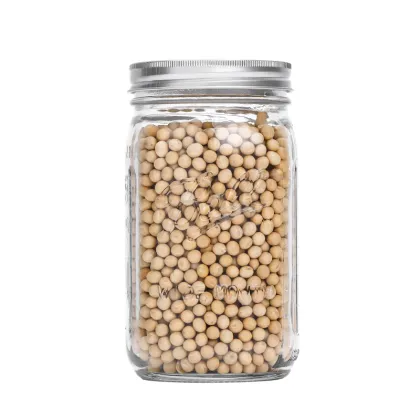 Clear Glass Mason Jar - Airtight Food Storage