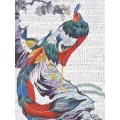 Serie de pintura al óleo china de mosaico de arte
