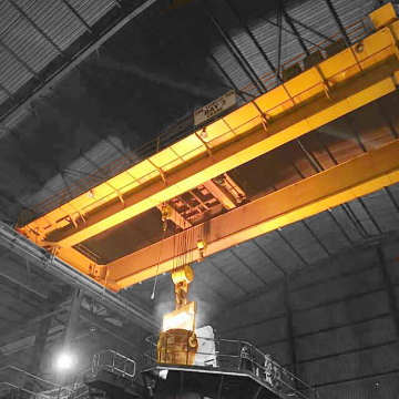 Metallurgical Ladle Casting Crane in Foundry Workshop