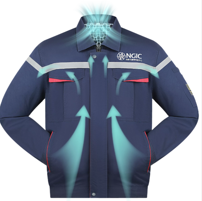 Air Guiding Cooling Fan Work Vest
