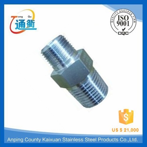 casting male threaded stainless steel 316l ss hex nipple