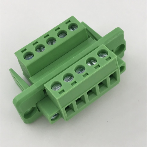 5way 5.08 pitch through wall panel terminal block