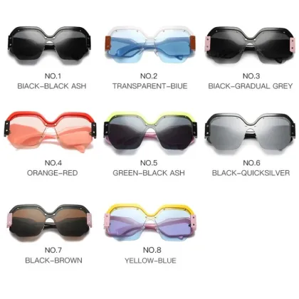 2023 Vintage Luxury Brand Oversized Shades for Women