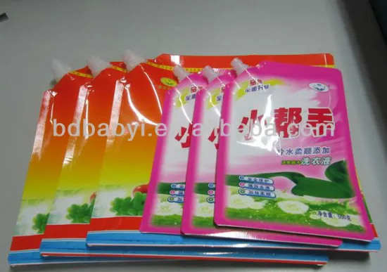 Laminated Plastic Detergent Stand Up Pouch