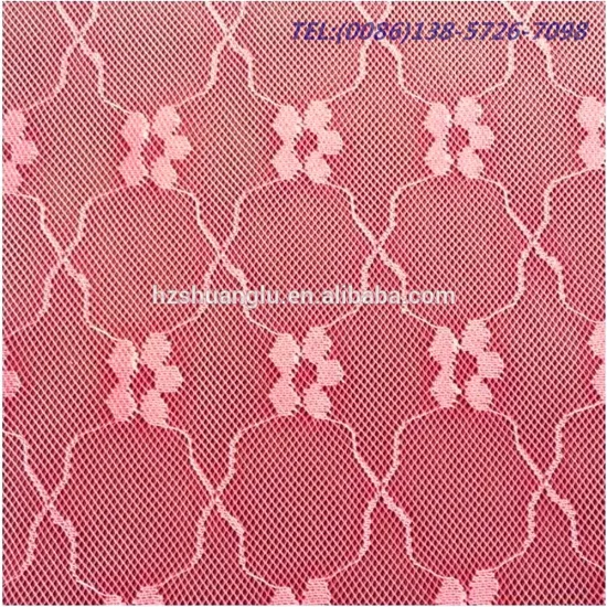 mosquito net jacquard fabric /ployester types of fiber fabric