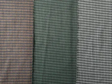 Houndstooth Design Knitted Jacquard Fabric For Clothes