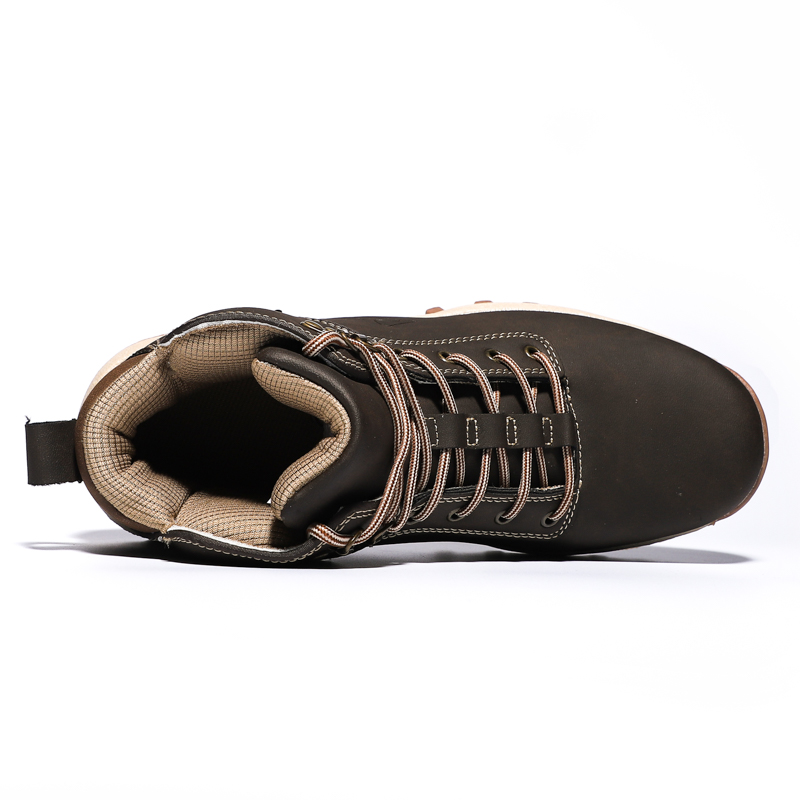 Brand Super Warm Men boots Winter Leather boots Waterproof Rubber Snow Boots work Safety shoes ankle boots For Men winter shoes