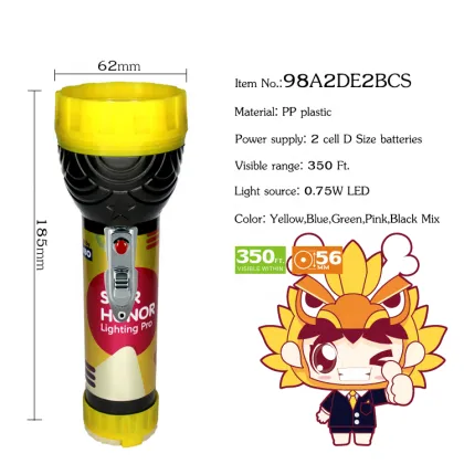 Tiger Leader Bicycle Multicolor LED Light Torch Flashlight