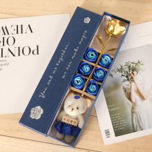 Το μακρύ κουτί του Αγίου Βαλεντίνου Rose Bear Flower Packaging