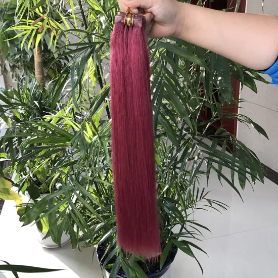 Best Quality #350 Seamless Tape Hair,Can Be Dyed Raw Virgin Tape In Extensions 100 Human Hair