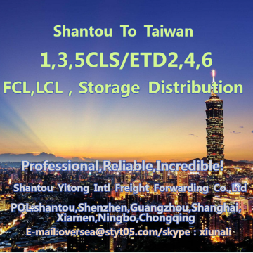 Shantou Sea Freight to Taiwan