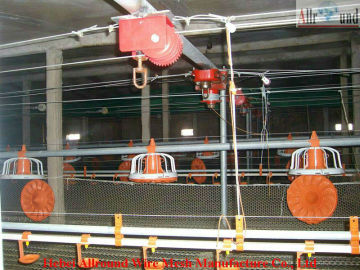 Automatic broiler feeding system for poultry farm  