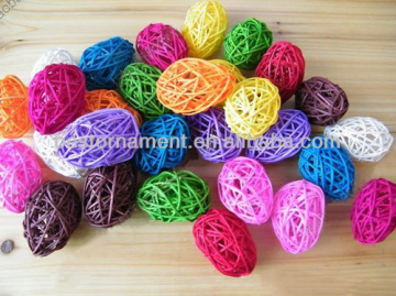 Multicolor Home Decoration Wicker Ball