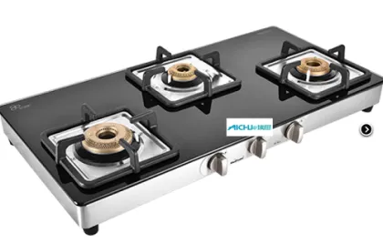 Aura 2 Burner Black Glass Cooktop