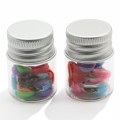 Harz Schokolade Bohnen Flasche Charms Glas Candy Flasche Craft Miniatur Puppenhaus Essen Bugglegum Candy Jar DIY Schmuck