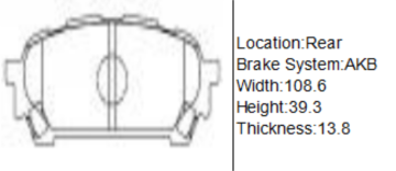 A692WK BRAKE PAKE SET PER SUBARU Impreza Estate (GD, GG)