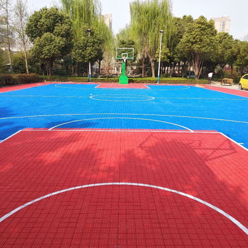 Sistemi di pallacanestro esterna a buon mercato in campo pp piastrella di pavimentazione