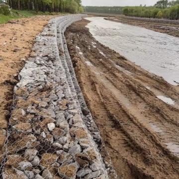 Malha de fio galvanizado de gabion