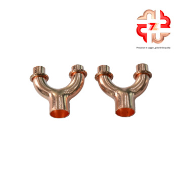 Y Shape Three Way Elbow for Radiator Systems