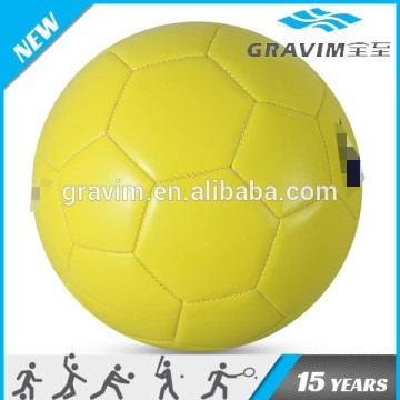 soccer ball PU leather size 5 for match yellow color
