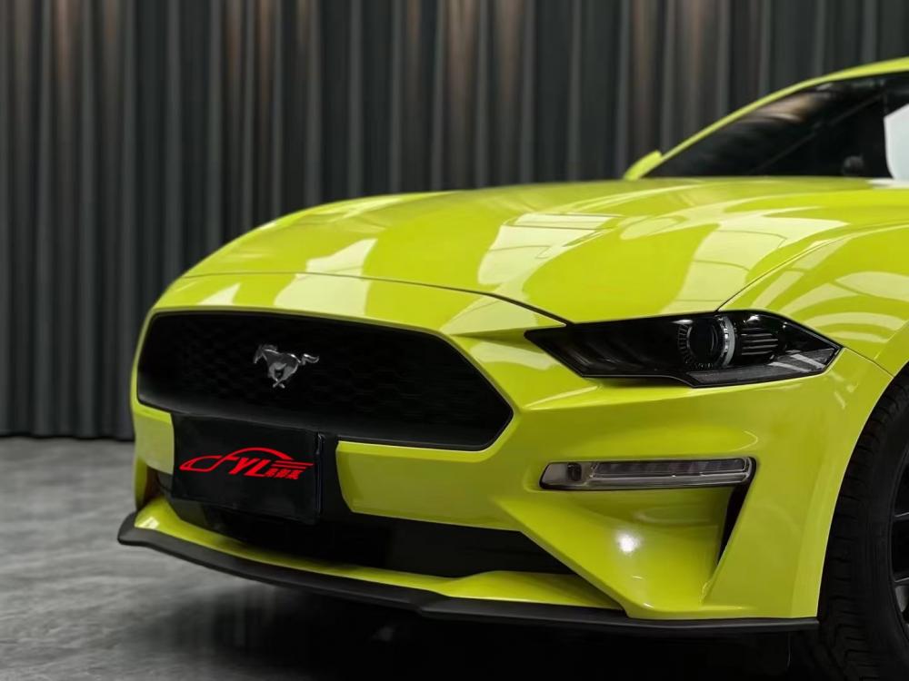 Pet High Glossy Acid Green Vinyl Wrap