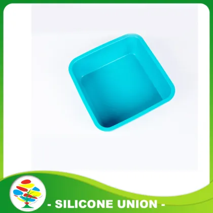 Light Blue Silicone Pet Dog Bowls For Travel