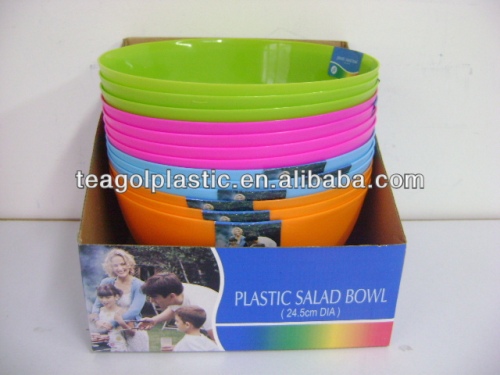Plastic salad bowl 10 inch round TG1005EG