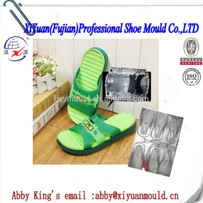 combined Unisex EVA shoe sole mould and PVC slipper uppers strap mould making