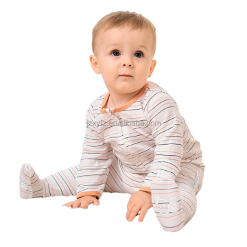 Autumn Winter Soft Cotton Printed Zipper Pajamas for Toddlers