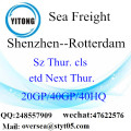 Puerto de Shenzhen LCL consolidación a Rotterdam