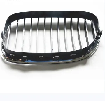 BMW 7 Series Grille F01/F02/F03: Custom Single Line Bright Black Tri-Color Grille Replacement