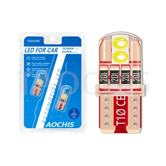 TAOCHIS T10 3030 4 Chips LED Rear Turn Signal Light Bulb - Multiple Colors