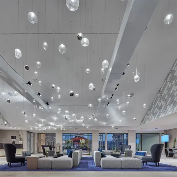 Delicate Custom Built Office Hall Chandelier Pendant Light