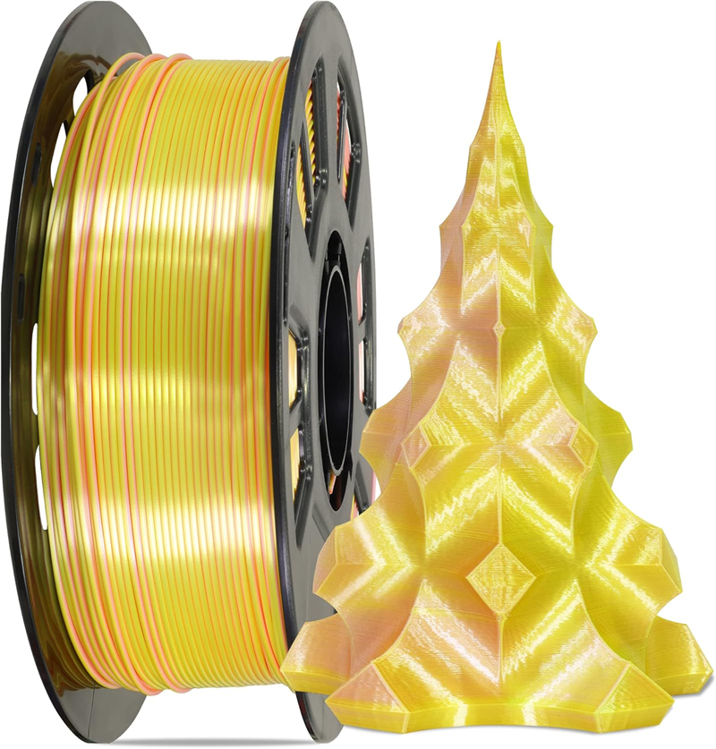 Dual Color Silk PLA 3D Printer Filament