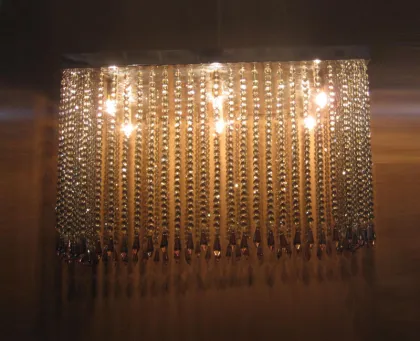 K9 crystal halling chandelier light crystal drops ceiling lamp crystal beads electric power source light