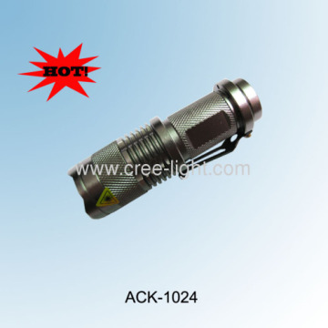 Classic Design! Promotion!mini Telescopic Cree Q5 Led Flashlight Ack-1024 (x1) 
