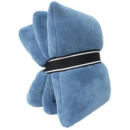 Pottery Barn Blue Snowman Fleece Blanket throw