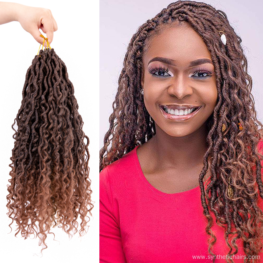 Bohomian River Goddess Faux Locs Crochet Hair Extension