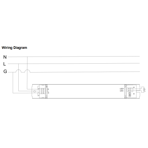 Лінейны святлодыёдны драйвер магутнасцю 100 Вт без SELV