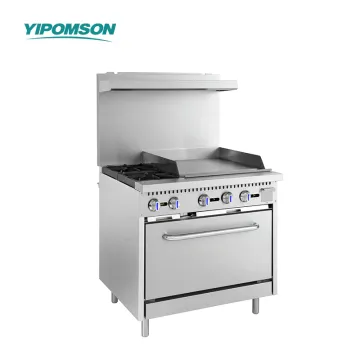 36-Inch Gas Range with Griddle and Oven