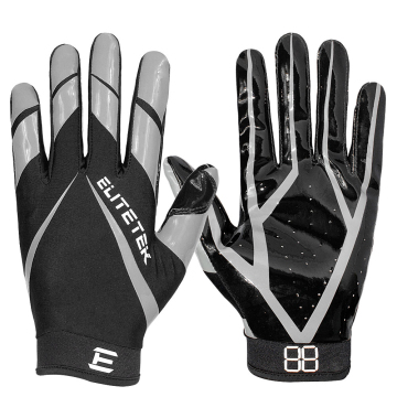 Custom made best football receiver gloves anti slip American football gloves