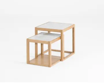 "Inkstone" Marble Side Table Nest