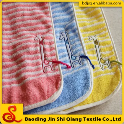 Super Soft Cotton Kids Embroidered Towel, Children Face Towel