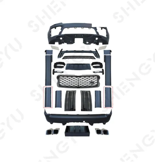 Range Rover Vogue 2013-2017 SVO Style Body System with Front and Rear Bumpers, Grille, and Side Skirts