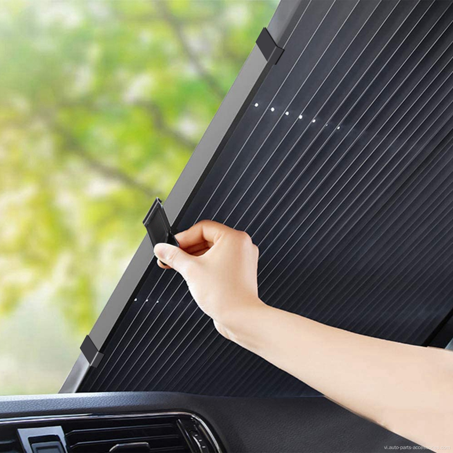 Cốc hút mạnh chống tia UV có thể thu hồi được Sunshade