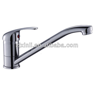High Quality Square Brass Kitchen Faucet, Polish and Chrome Finish
