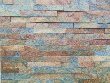 15 × 60cm Rusty Quarzite Stacked Stone untuk Pemasangan Mudah