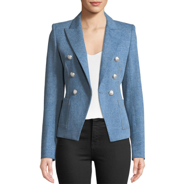 OEM Custom Double Breasted Suit Women's Casual Blazers Outwear New Fashion Coat